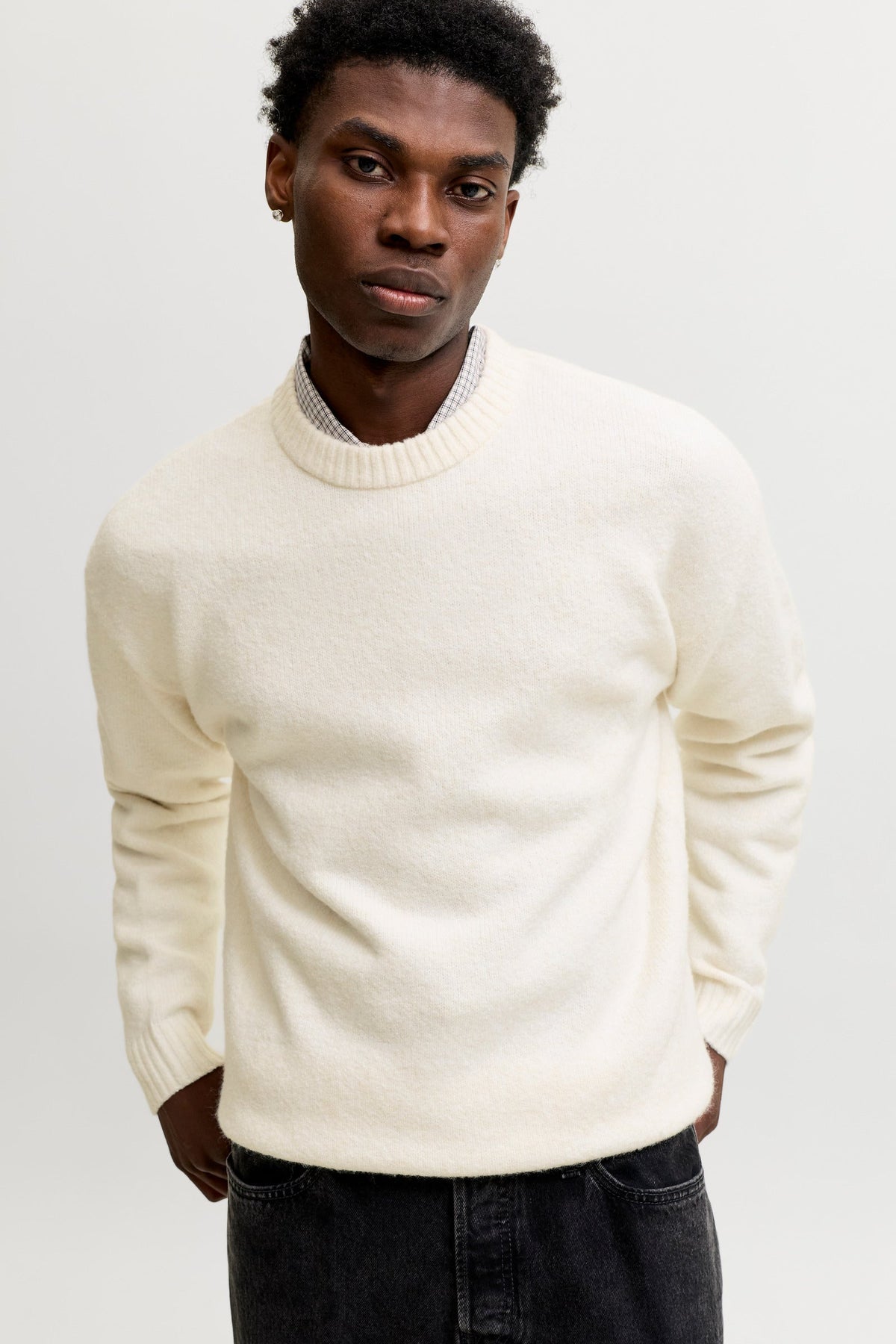 Jack & Jones Soho Ollie Knit Crew Neck SN Moonbeam