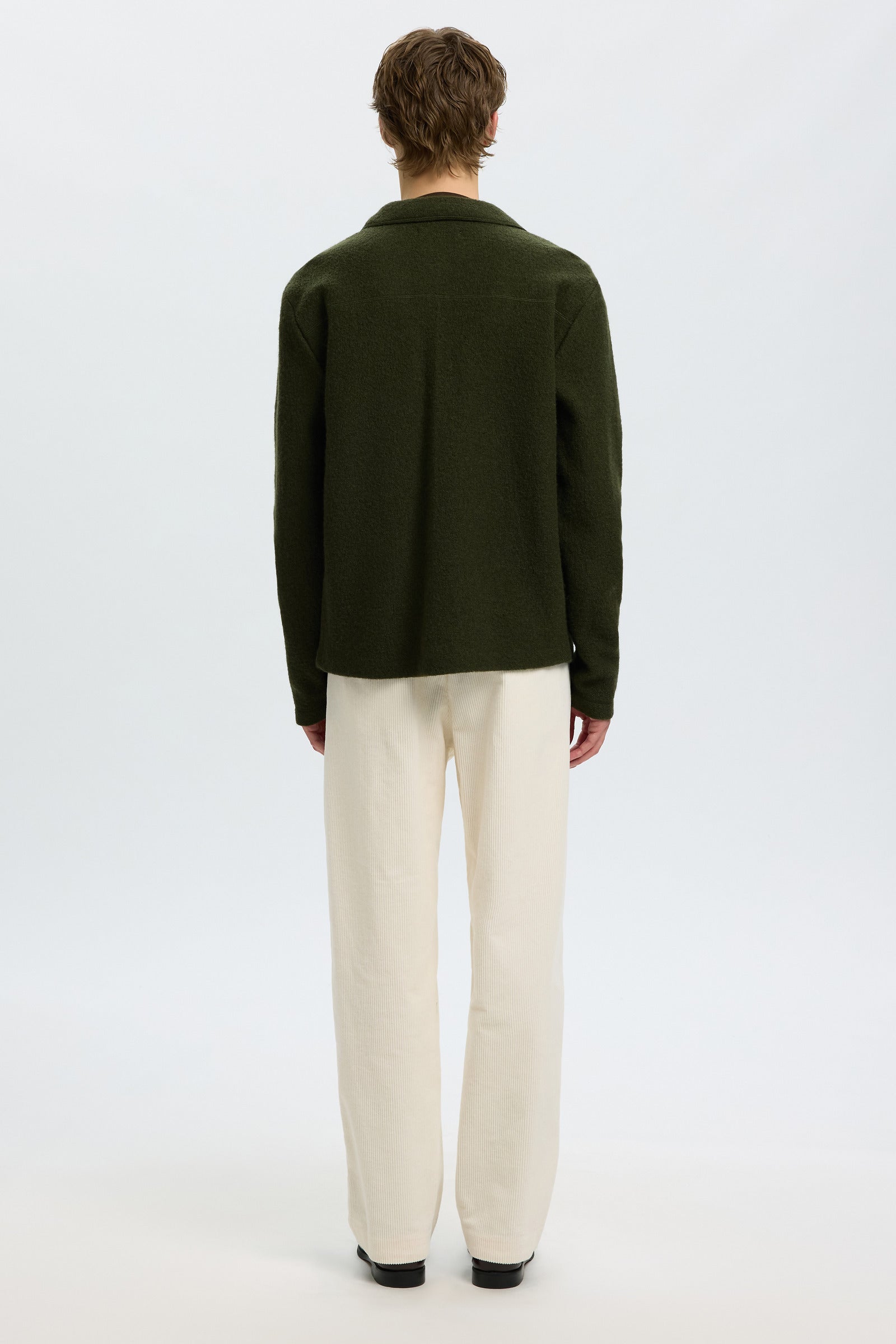 Selected Nealy Knit Reg Workwear Cardi Forest Night