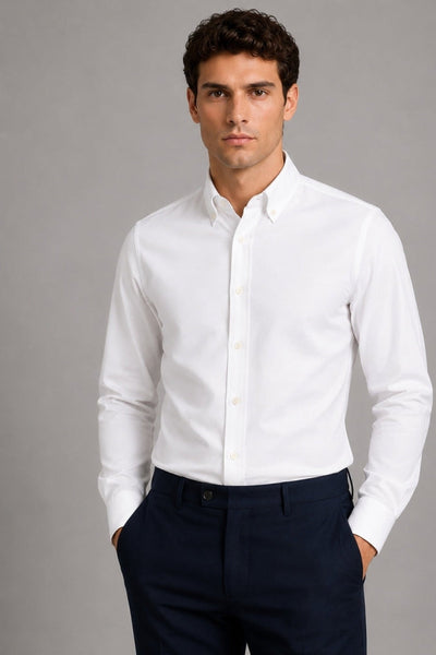 Clean Cut Copenhagen Eske Oxford Shirt White