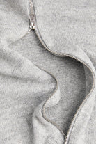 Jack & Jones Soho Ollie Knit High Neck Zip Car Light Grey Melange