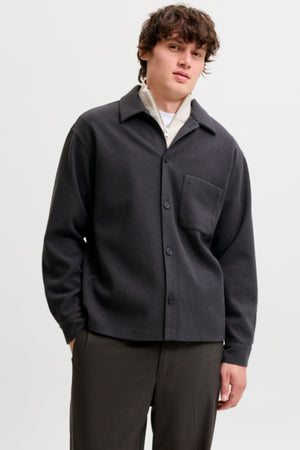Jack & Jones Regent Overshirt Dark Grey Melange