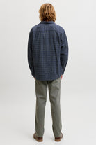 Jack & Jones Carter Check Shirt LS SN Navy Blazer