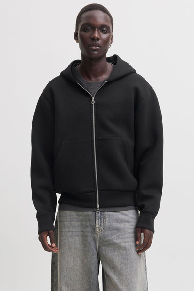Jack & Jones Legacy Sweat Scuba Zip Hoodie Black