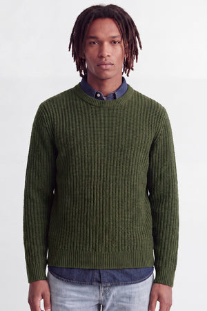 Jack & Jones Axon Knit Crew Neck Forest Night Twisted