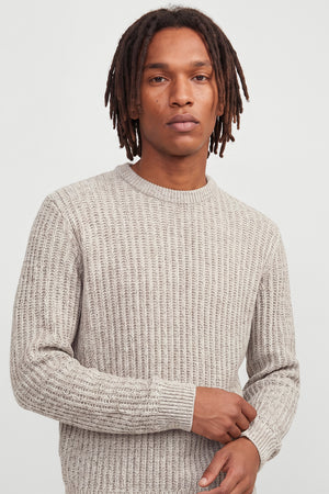 Jack & Jones Axon Knit Crew Neck Sea Salt Pullover