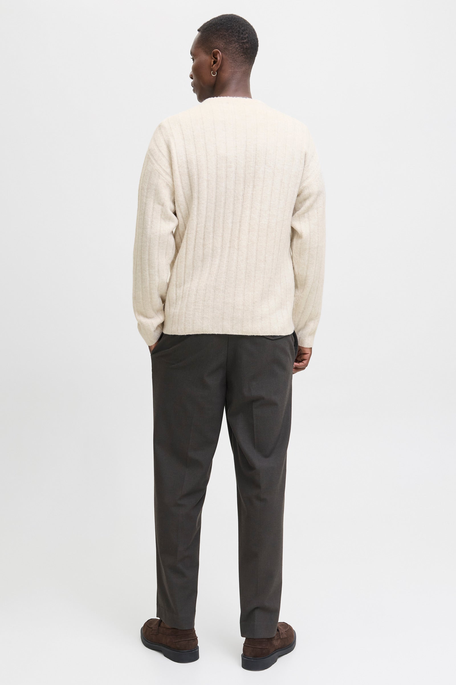 Jack & Jones Bradley Carter Knit Crew Neck Moonbeam