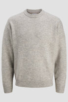 Jack & Jones Soho Ollie Knit Crew Neck Light Grey Melange