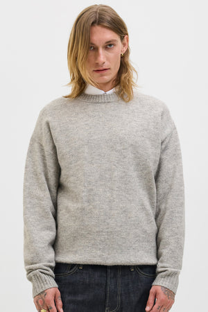 Jack & Jones Soho Ollie Knit Crew Neck Light Grey Melange