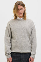 Jack & Jones Soho Ollie Knit Crew Neck Light Grey Melange