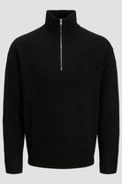 Jack & Jones Soho Ollie Knit Half Zip Black