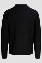 Jack & Jones Soho Ollie Knit Split Neck Black