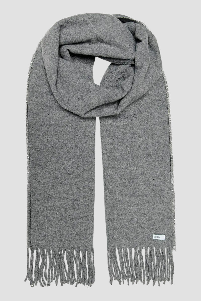 ONLY & SONS Easton Plain Knit Scarf Medium Grey Melange