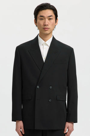 Selected Liam Double Breasted Blazer Black
