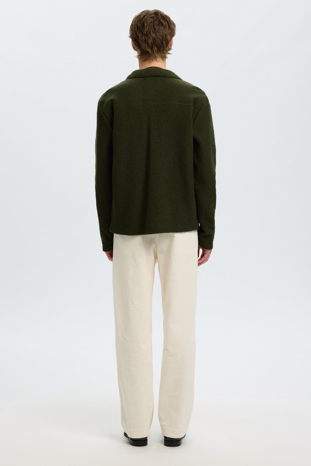 Selected Nealy Knit Reg Workwear Cardi Forest Night