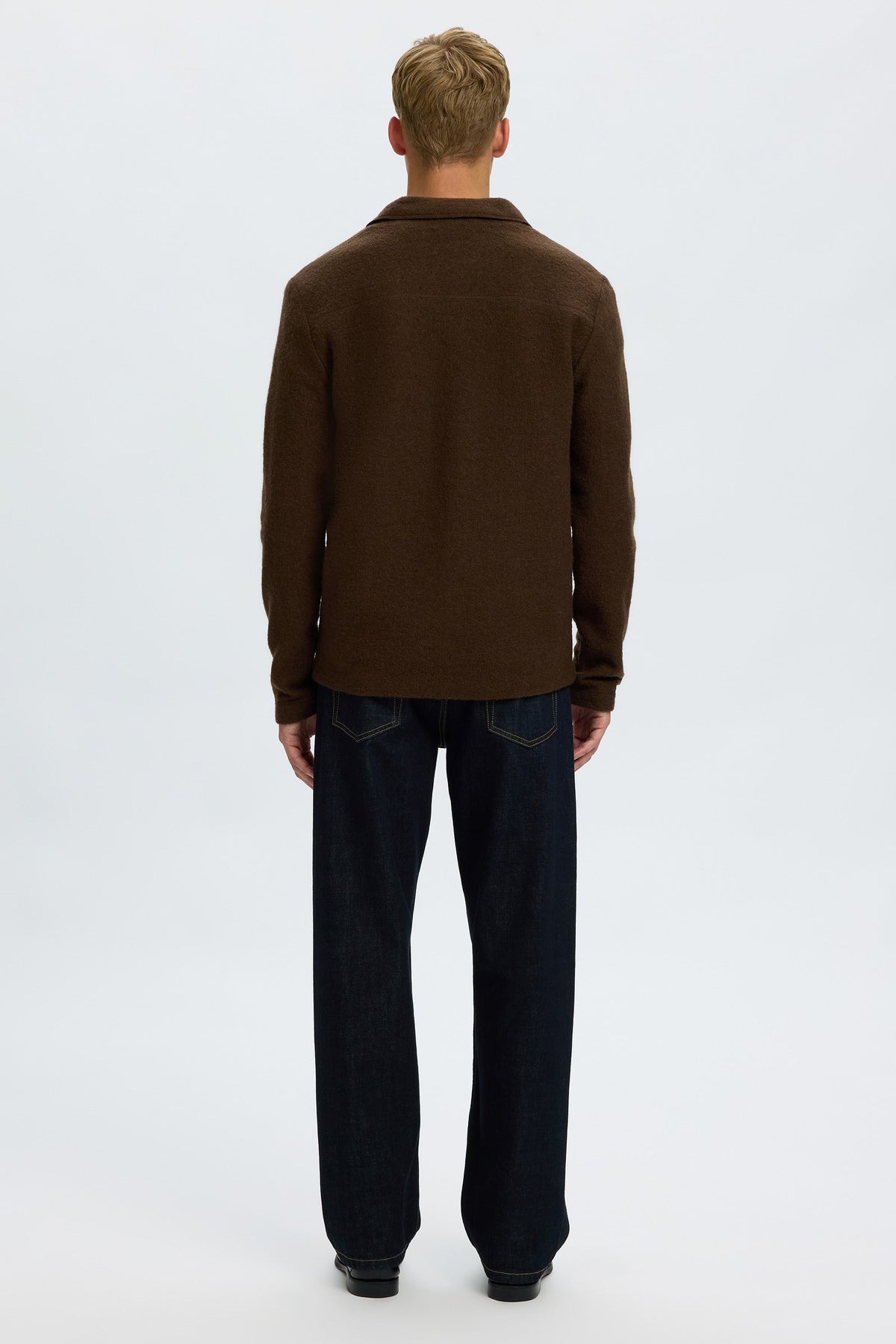 Selected Nealy Ls Knit Reg Workwear Cardigan Demitasse