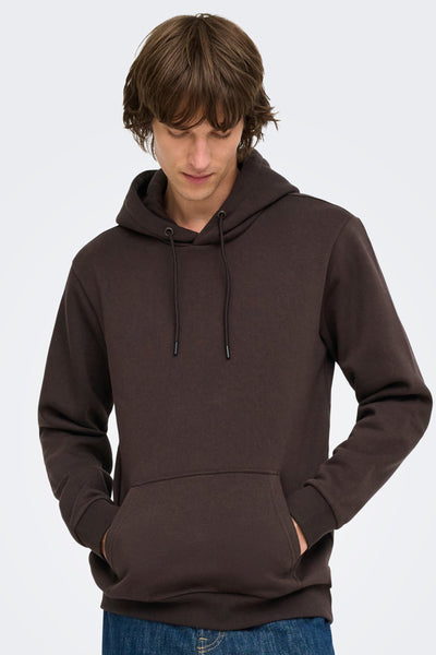 Only & Sons Ceres Hoodie Sweat Coffee Bean