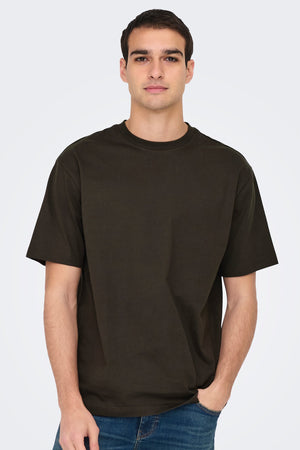 Only & Sons Fred Relaxed Life SS Tee Mulch