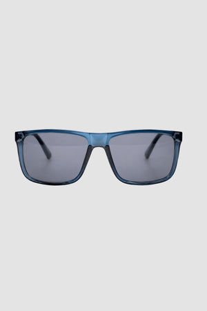 CBA 2415 Shiny Transparent Blue Sunglasses