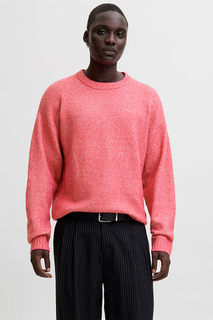 Jack & Jones Soho Ollie Knit Crew Neck Fuchsia Rose