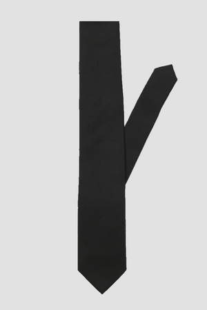 Jack & Jones Solid Structured Tie Black