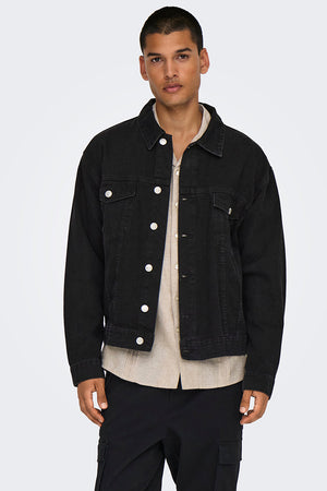 ONLY & SONS Just Denim Jacket Washed Black