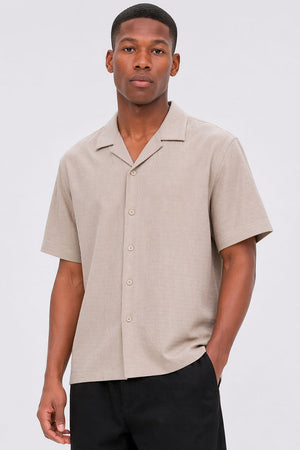 Jack & Jones Fusion Performance Resort Shirt SS Pure Cashmere