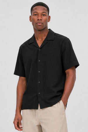 Jack & Jones Fusion Performance Resort Shirt SS Black