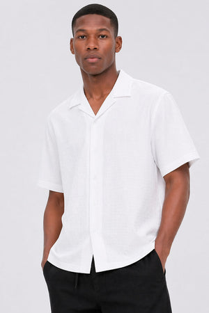 Jack & Jones Fusion Performance Resort Shirt SS Cloud Dancer