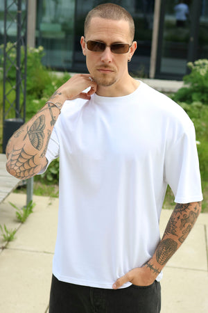 Only & Sons Caspian Airflex Boxy SS Tee White