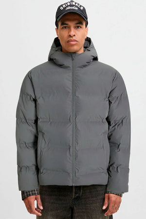 Jack & Jones Soho Puffer Hood Jacket  Castlerock