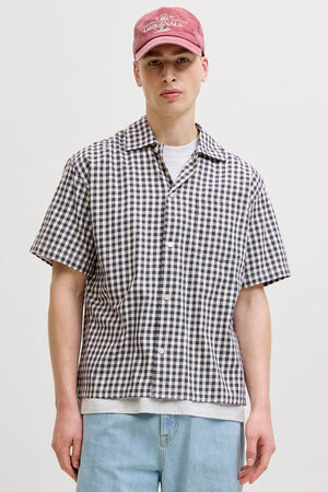 Jack & Jones Austin Clean Check Shirt SS Sky Captain
