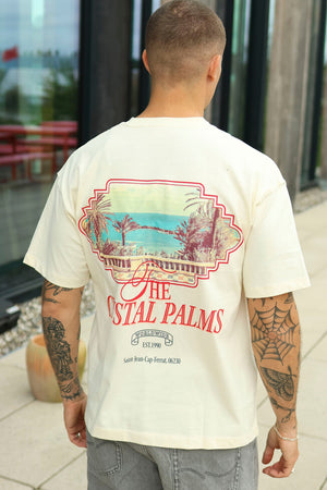 Jack & Jones Jorsanremo Back Tee SS Crew Neck SN Antique White