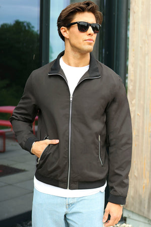 Jack & Jones Rush Harrington Bomber Black