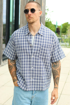 Jack & Jones Riviera Linen Blend Shirt SS Bluing