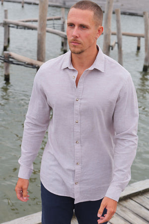 Jack & Jones Summer Shirt Linen Blend LS String