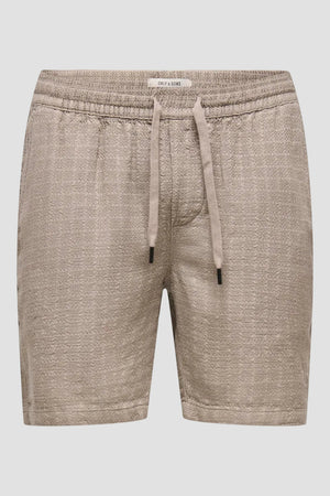 Only & Sons Latham Structure Fit 0257 Shorts Desert Taupe