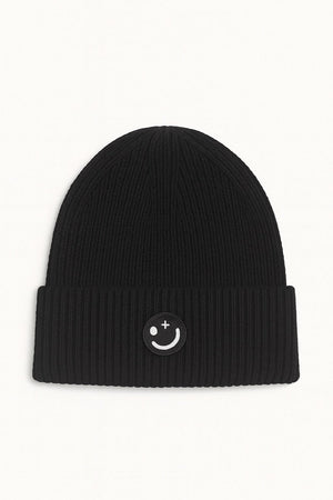 Clean Cut Copenhagen Smiley Beanie Black