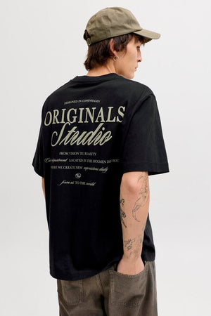Jack & Jones Jornorrebro Typo Tee Schwarz