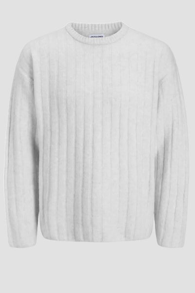 Jack & Jones Bradley Carter Knit Crew Neck Light Grey Melange