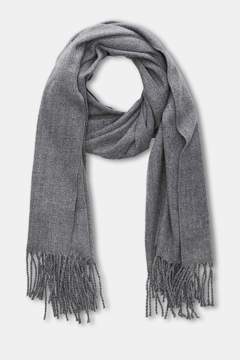 Jack & Jones SOLID WOVEN SCARF Grey Melange