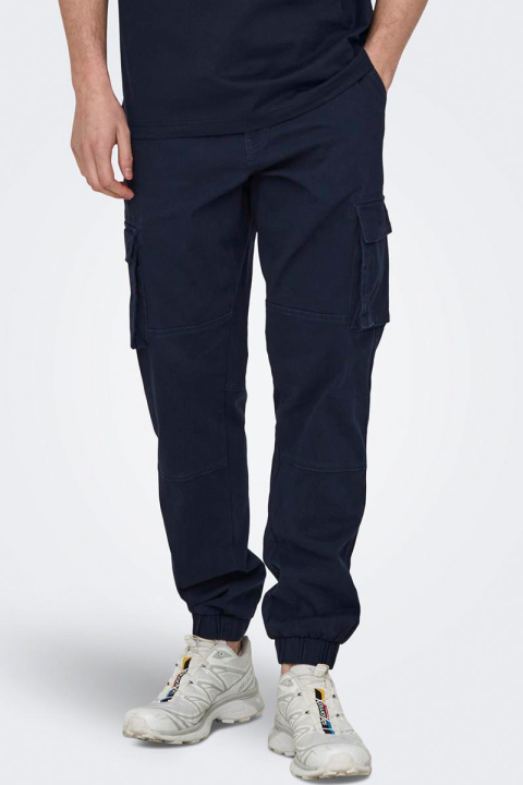 Only & Sons Cam Stage Cargo Cuff Pants dress blues