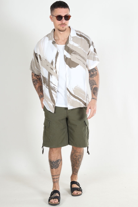 Jack & Jones Cole Barkley Cargo Shorts Olive Night