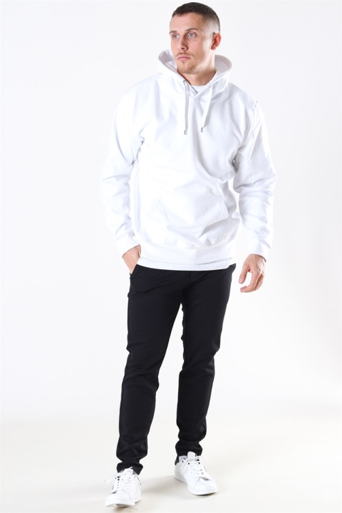 Basic Brand Hooded Sweatshirts White