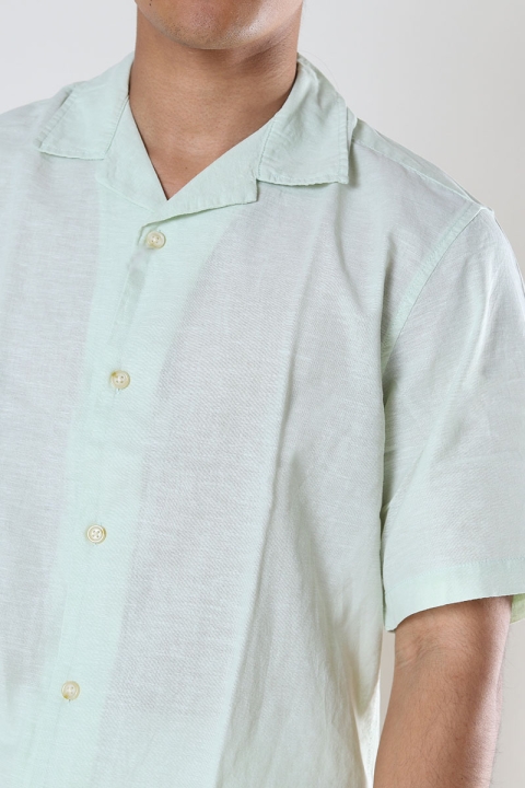 Jack & Jones Summer Linen Resort Hemd SS Desert Sage