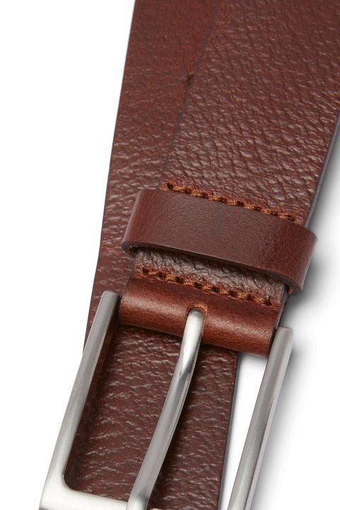 Jack & Jones JACSTOCKHOLM LEATHER BELT NOOS Brown Stone