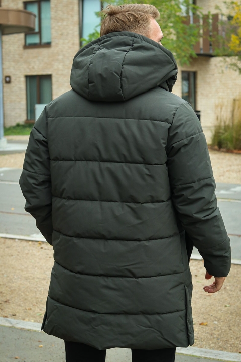 ONLY & SONS CARL LONG QUILTED COAT Peat