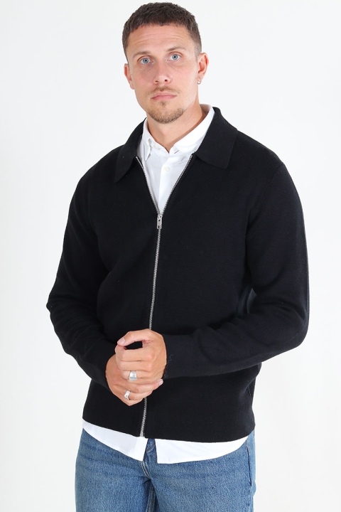 Jack & Jones Milano Stitch Knit Cardigan Black