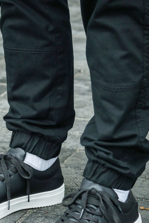 Only & Sons Cam Stage Cargo Cuff Pants Black