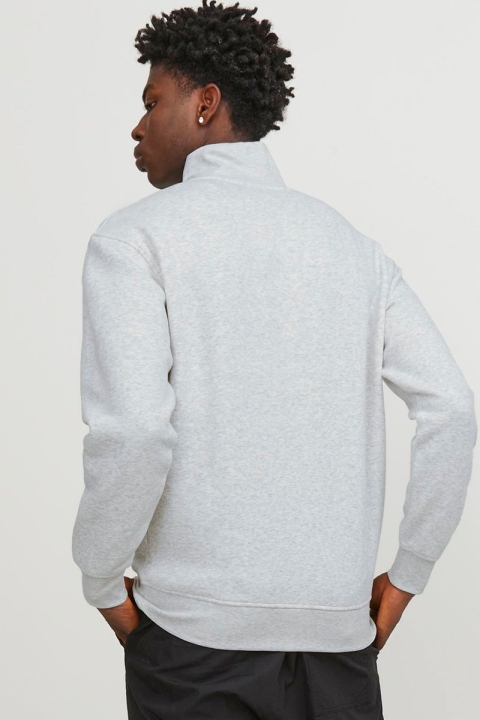 Jack & Jones Vesterbro Sweat Half Zip White Melange