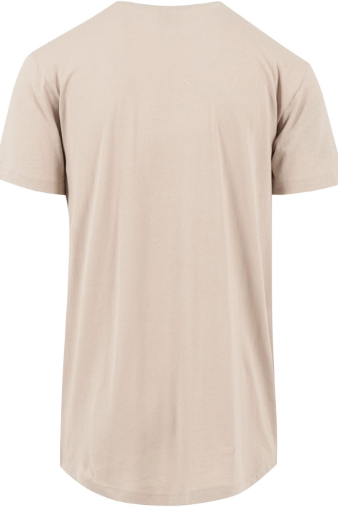 URBAN CLASSICS Shaped Long Tee Sand